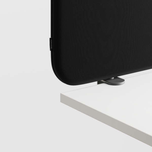 Abstracta Softline 30 Desk Screen - Clamp Set Included