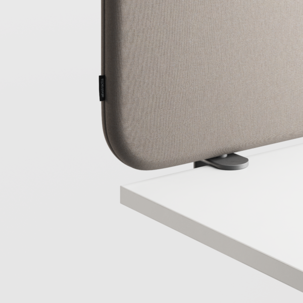 Abstracta Softline 30 Desk Screen - Clamp Set Included