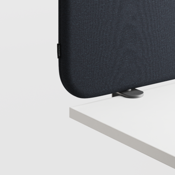 Abstracta Softline 30 Desk Screen - Clamp Set Included