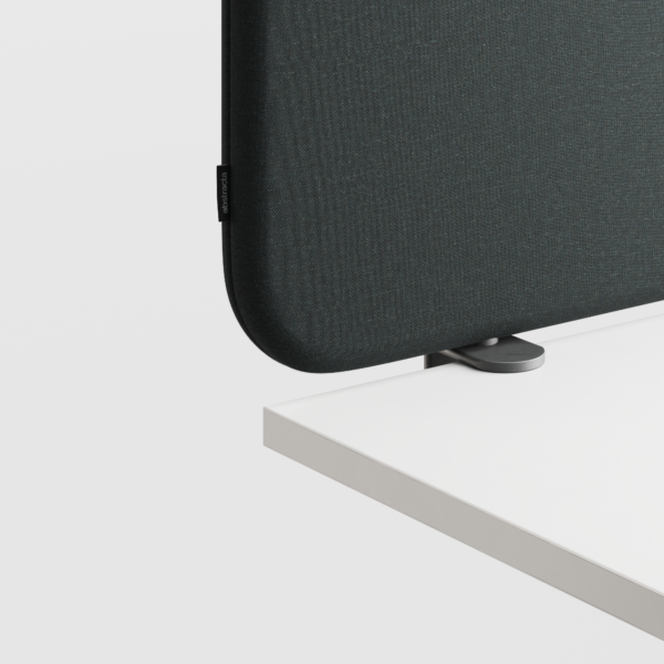 Abstracta Softline 30 Desk Screen - Clamp Set Included