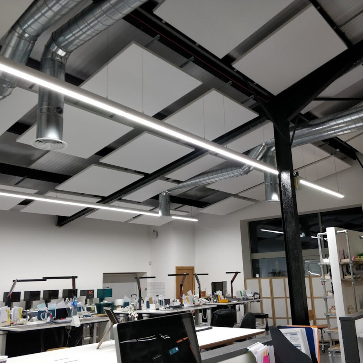 Ecophon 'Solo' Square Colours - Suspended Acoustic Ceiling Raft - 1200 x 1200mm
