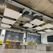 Ecophon ‘Solo’ Square Kit– Acoustic Ceiling Rafts – 1200 x 1200mm. White Frost.