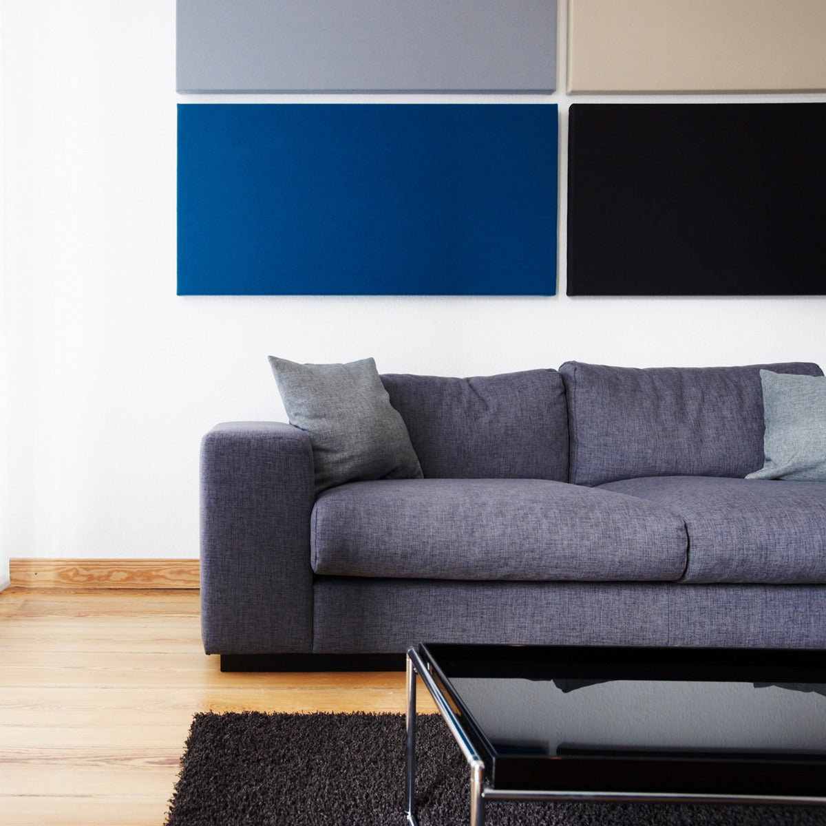 SilentSpace acoustic panel arrangement in meeting space