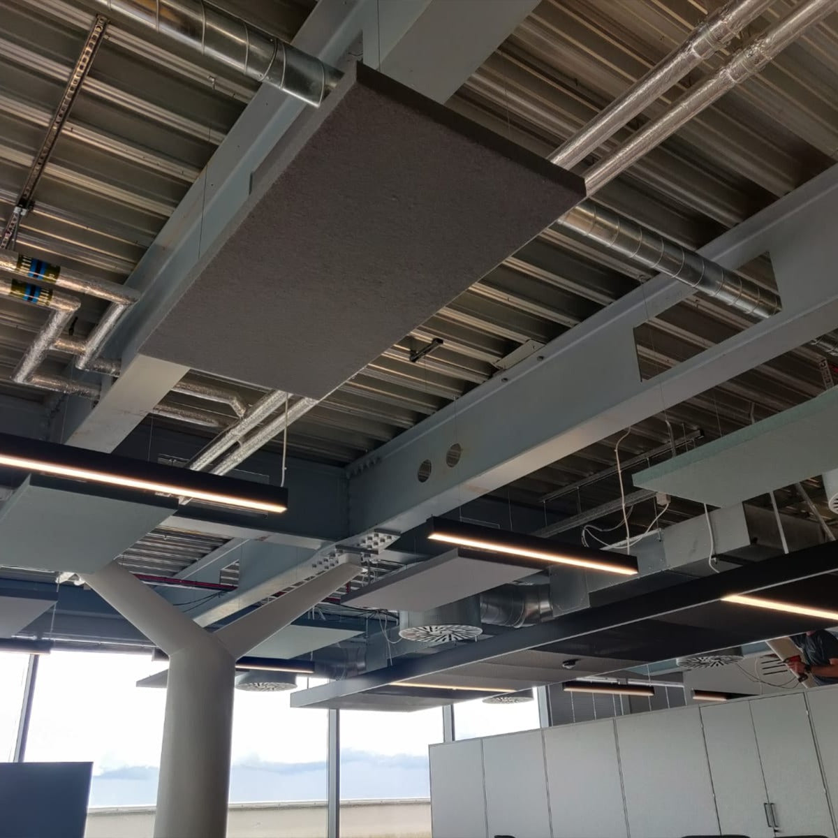 SilentSpace Fabric Wrapped Acoustic Ceiling Raft - Multiple Sizes