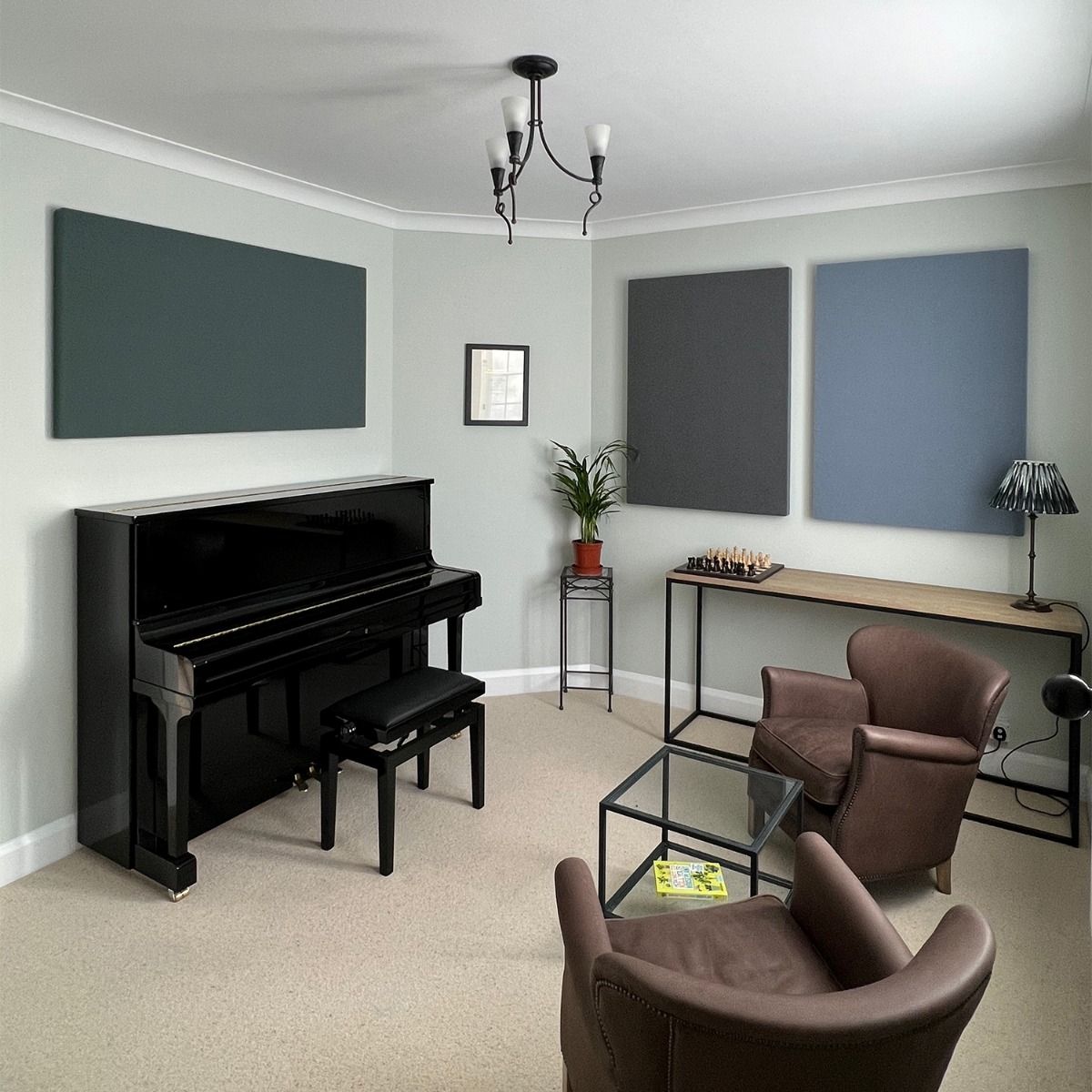 SilentSpace rectangle acoustic wall panels in an office