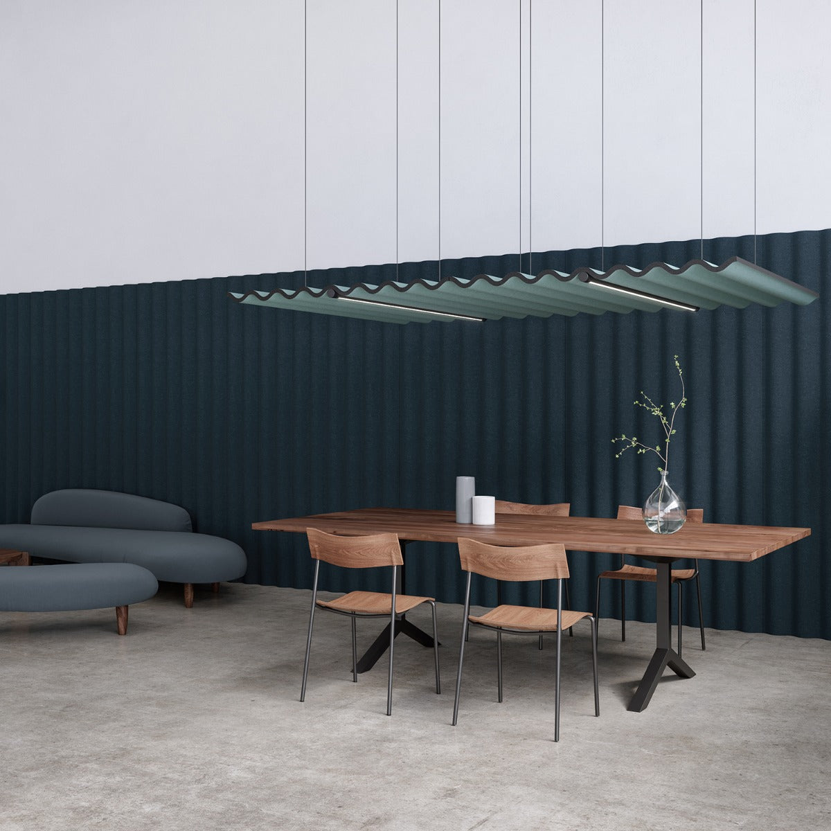 Abstracta 'Scala Ceiling' Acoustic Panel with or without Lighting - 1600 x 1207mm