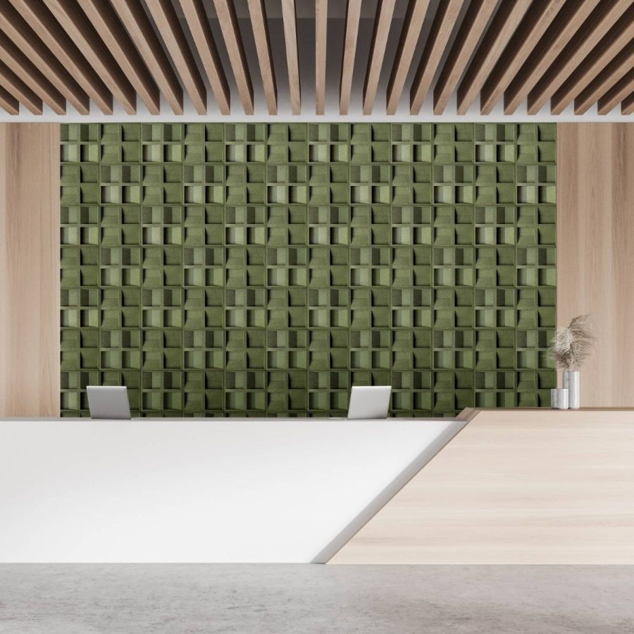 CorkBee 'Concave' Acoustic Cork Wall Panel - 250 x 250 x 25mm