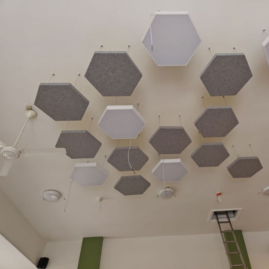 SilentSpace Hexagon Acoustic Rafts - Multiple Sizes