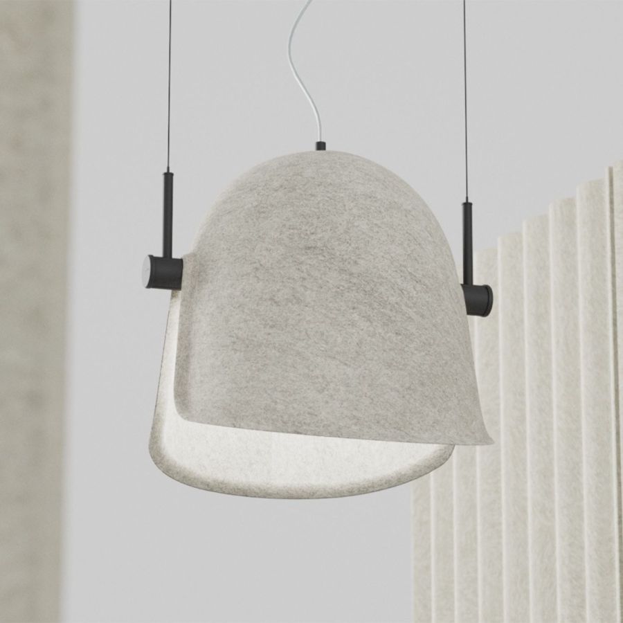 De Vorm 'Pivot' PET Felt Adjustable Acoustic Lamp