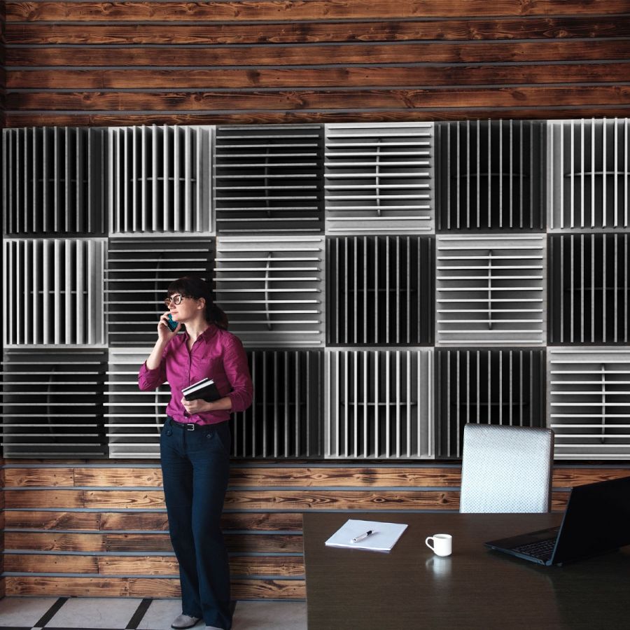14six8 '3D Acoustic Wall Tiles' - 597 x 597mm
